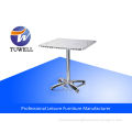 Rectangle Stainless Steel Leisure Sturdy Outdoor Aluminum Table For Dining